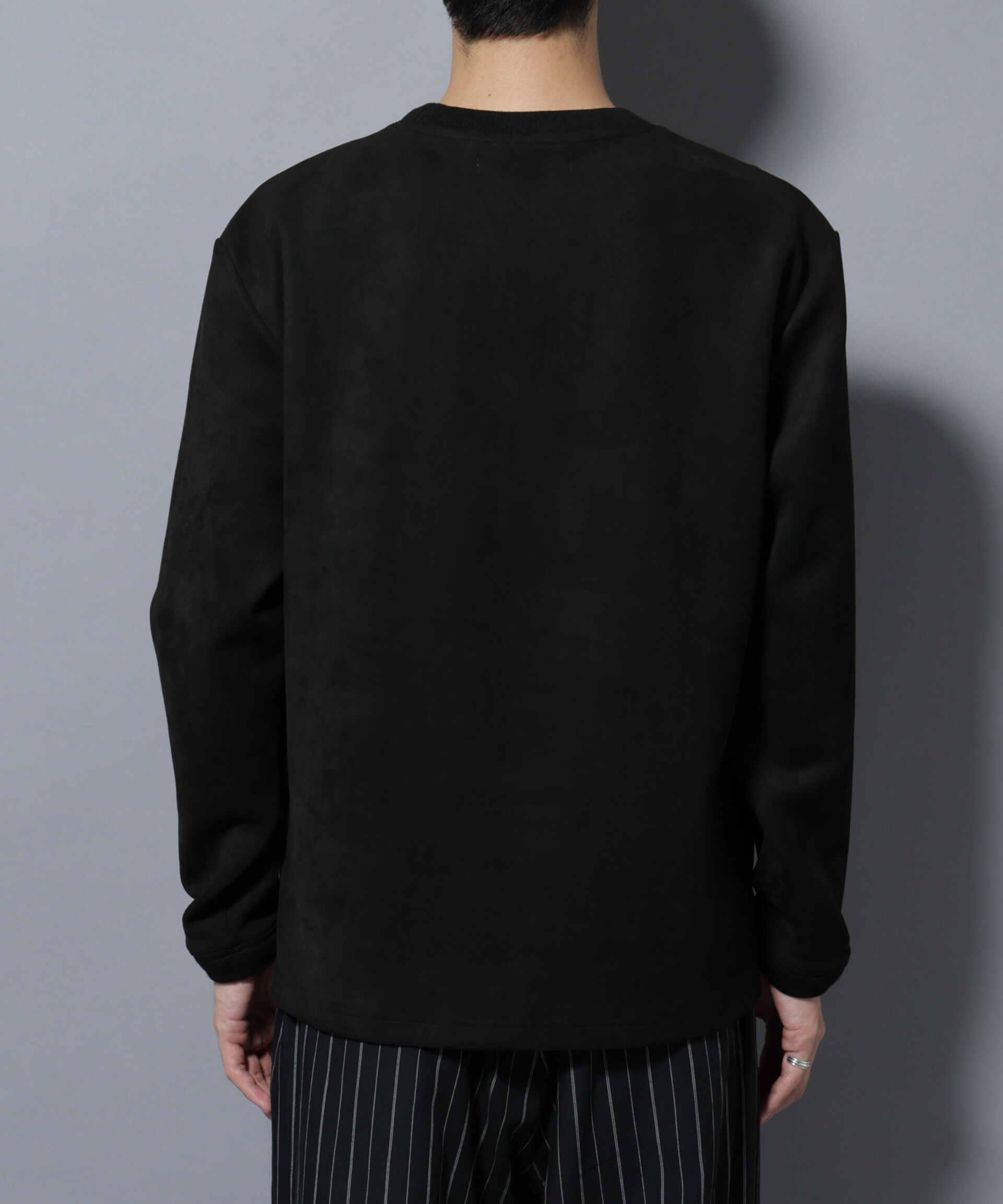 nano･universe「フェイクスエードプルオーバー 長袖」|Tシャツ・カットソー|