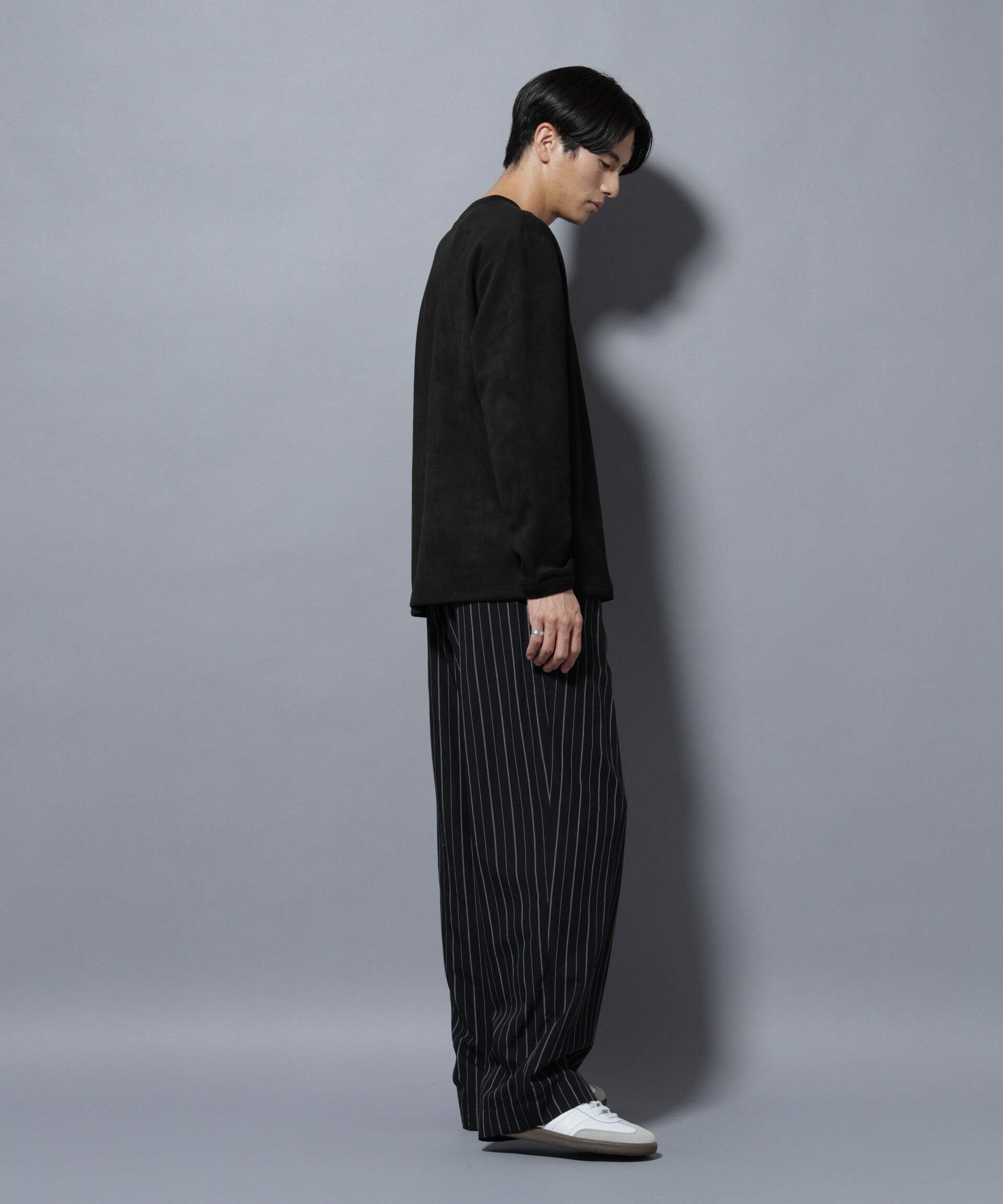 nano･universe「フェイクスエードプルオーバー 長袖」|Tシャツ・カットソー|