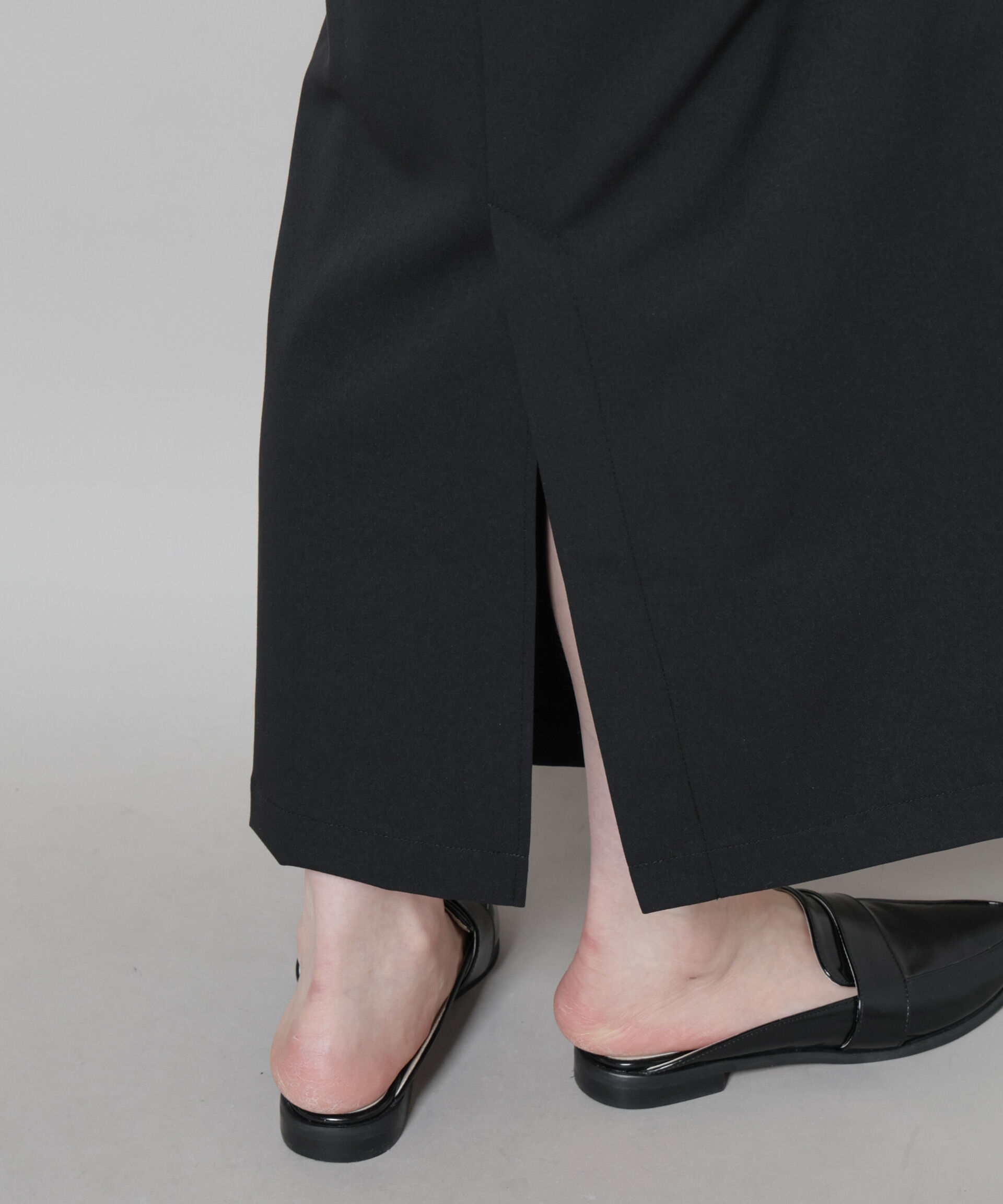 nano･universe「スーツライクIラインロングスカート」|スカート|