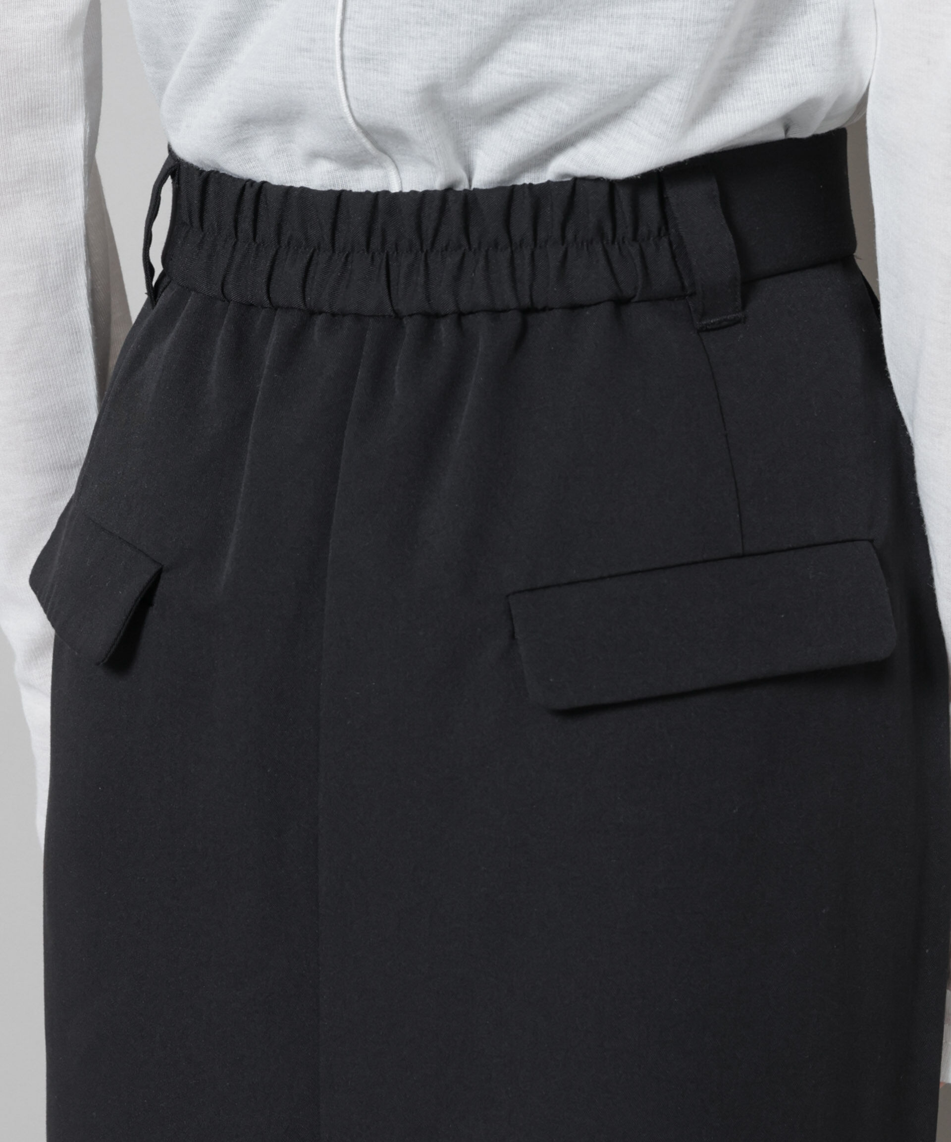 nano･universe「スーツライクIラインロングスカート」|スカート|