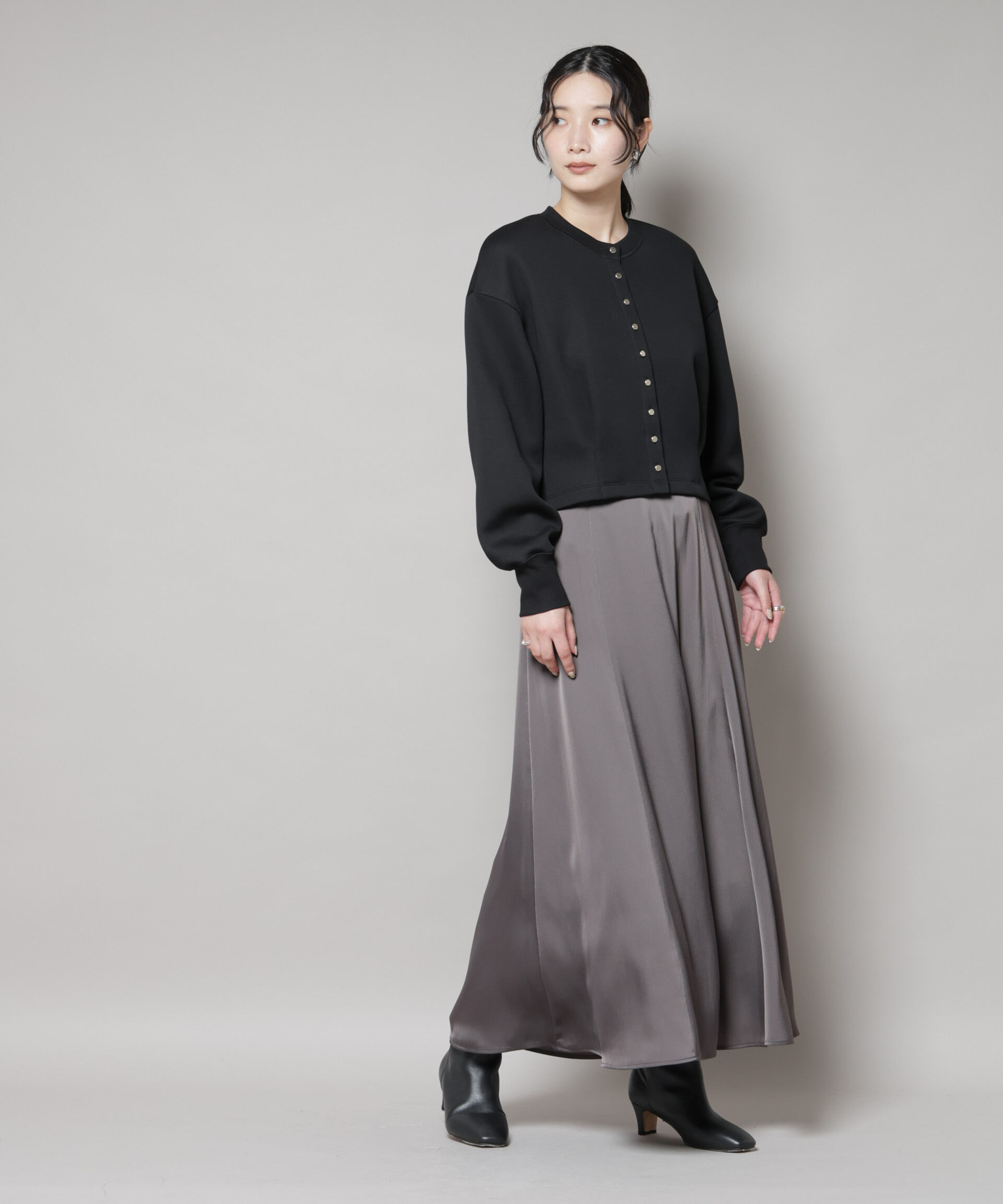 nano･universe「ダンボールタックカーディガン」|Tシャツ・カットソー|