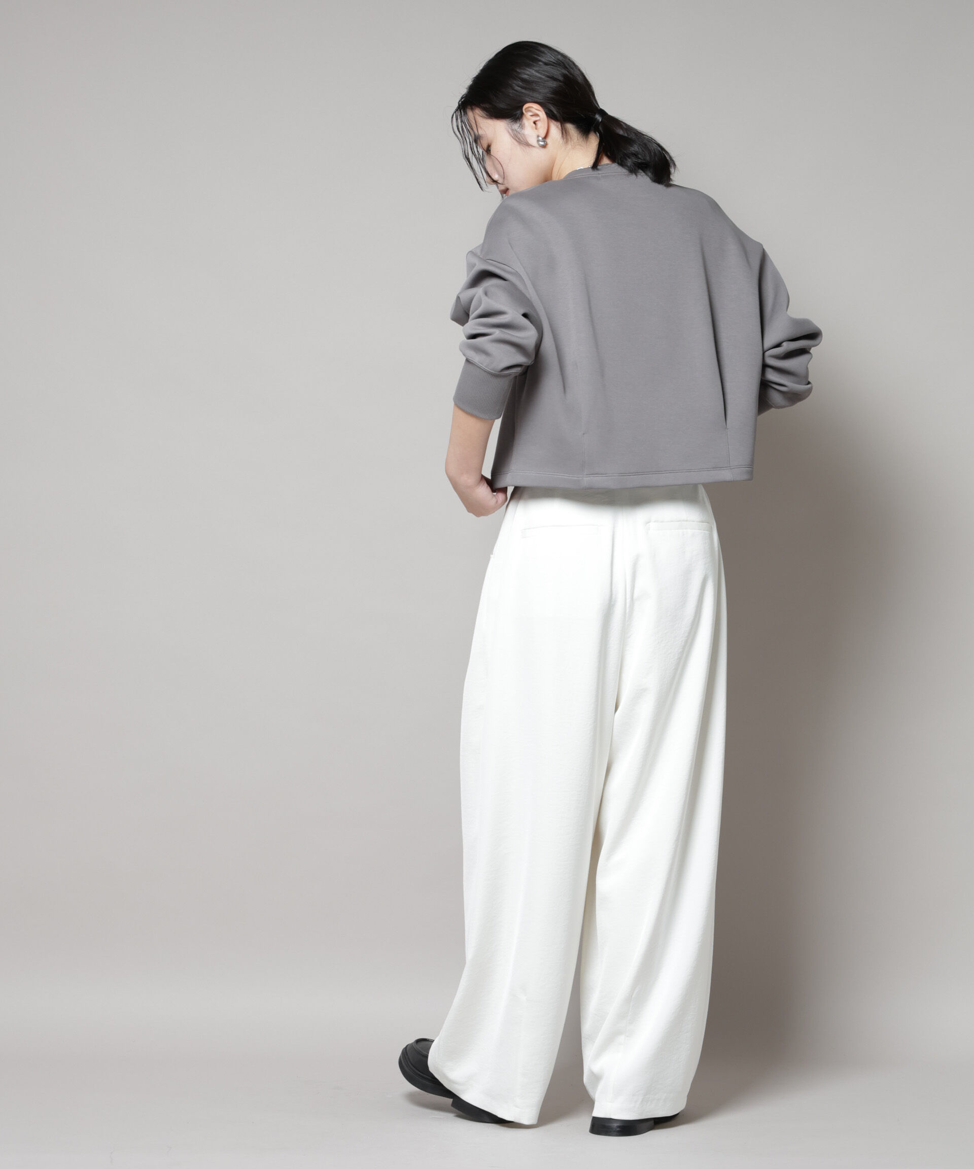 nano･universe「ダンボールタックカーディガン」|Tシャツ・カットソー|