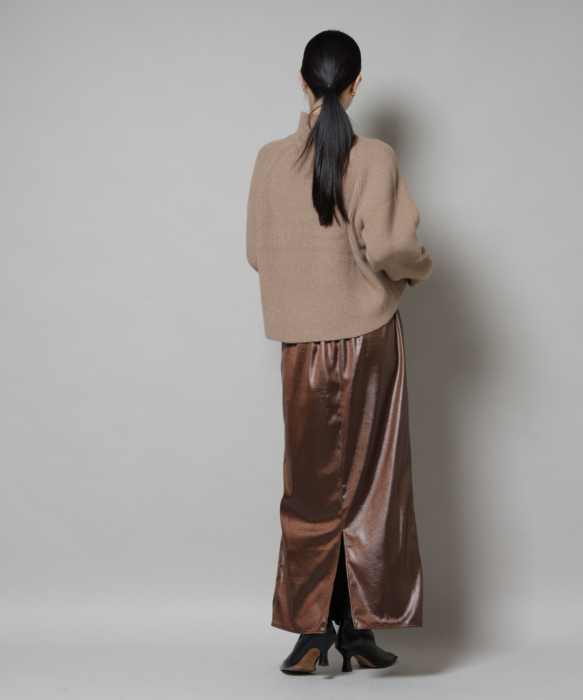 nano･universe「釦ディティールニットプルオーバー」|ニット・セーター|