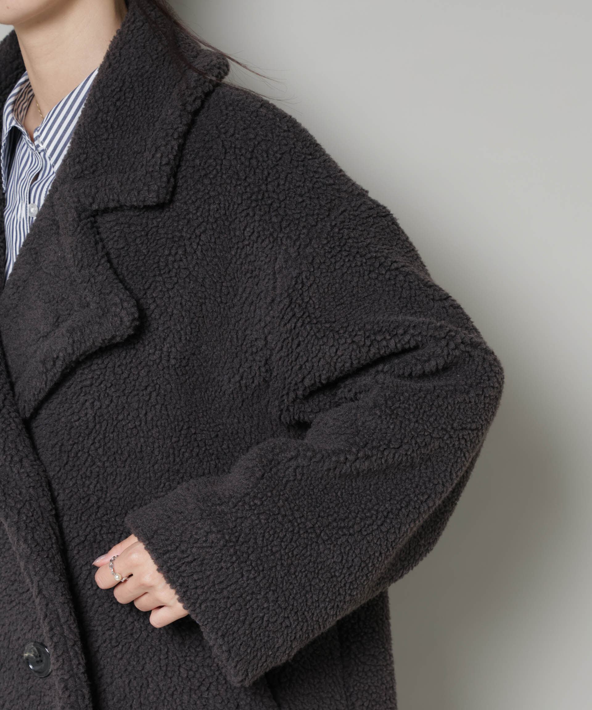 nano･universe「ボアワイドダブルボタンコート」|その他|