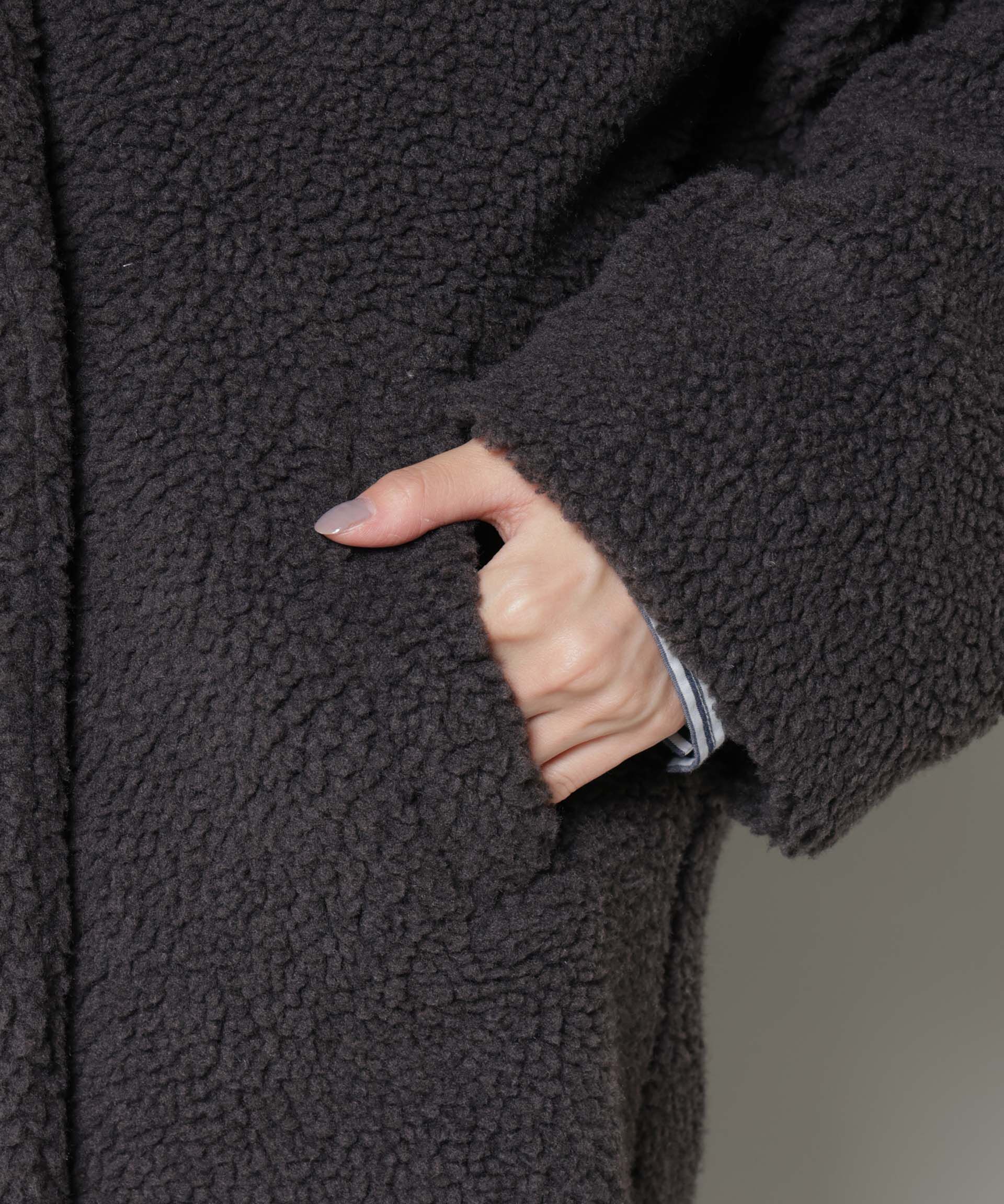 nano･universe「ボアワイドダブルボタンコート」|その他|