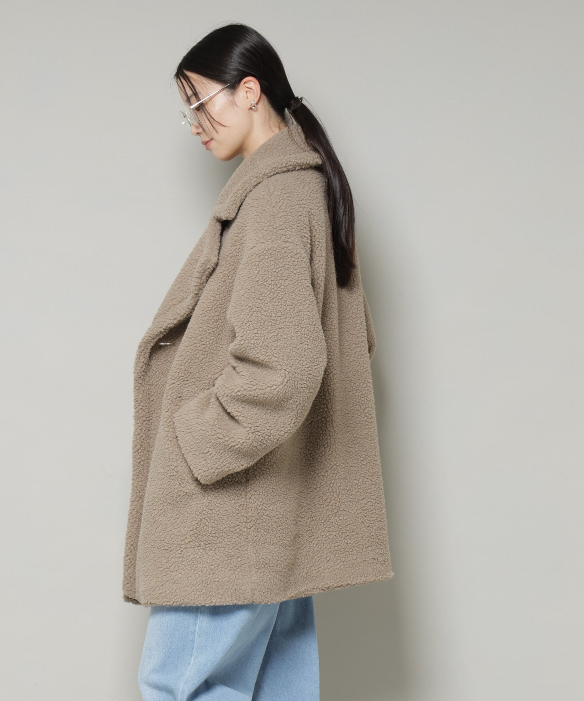 nano･universe「ボアワイドダブルボタンコート」|その他|