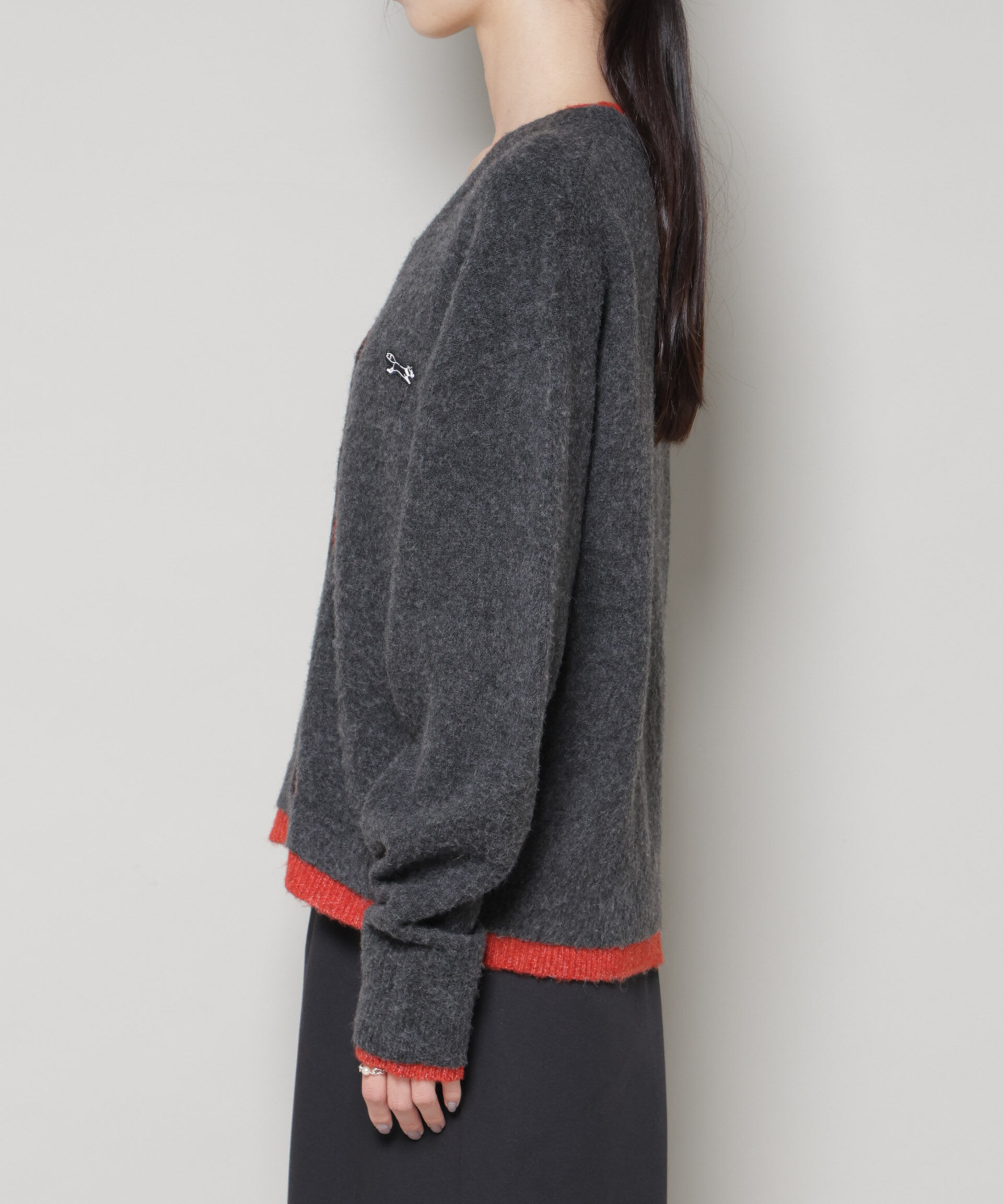 nano･universe「PENNEYS別注TheFOXバイカラーVネックカーディガン」|ニット・セーター|