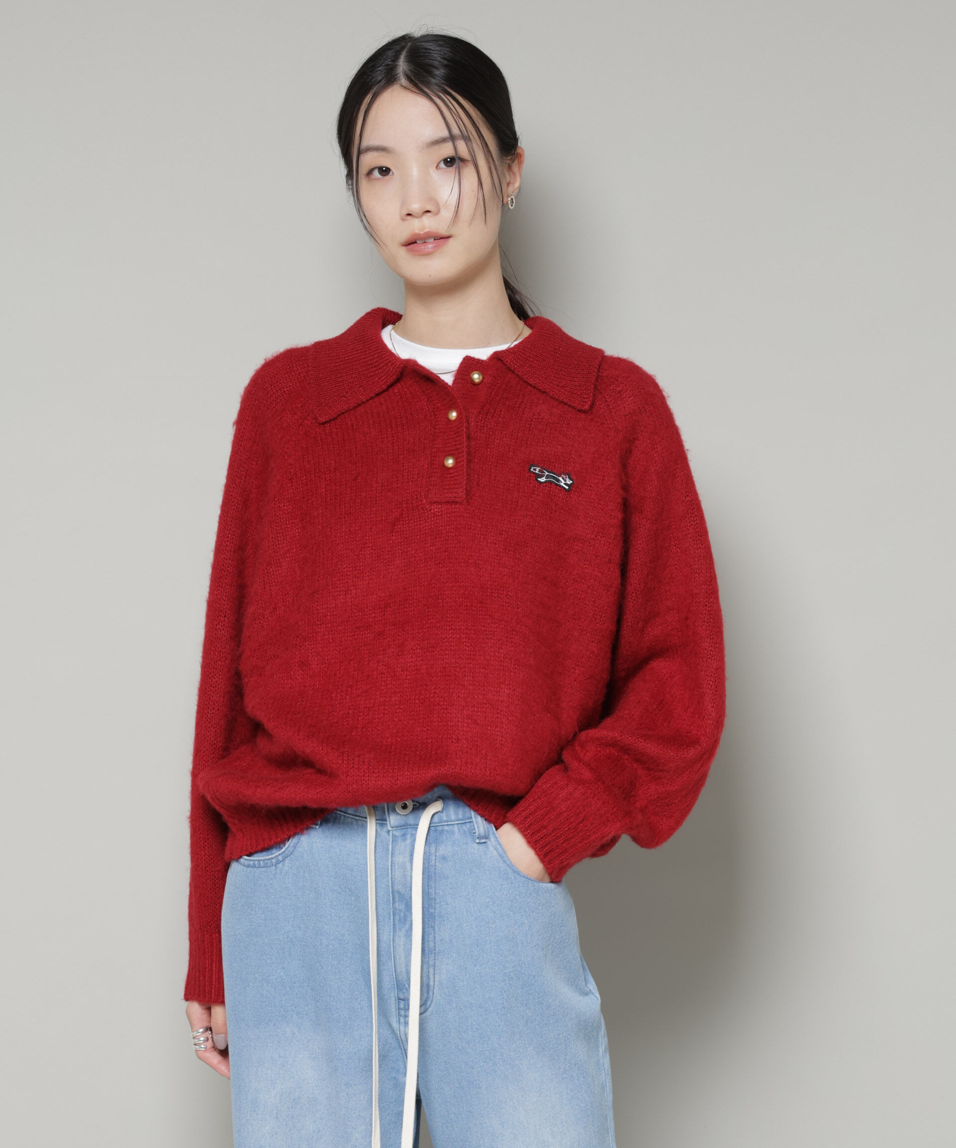 nano･universe「PENNEYS別注TheFOXシャギーポロニット」|ニット・セーター|