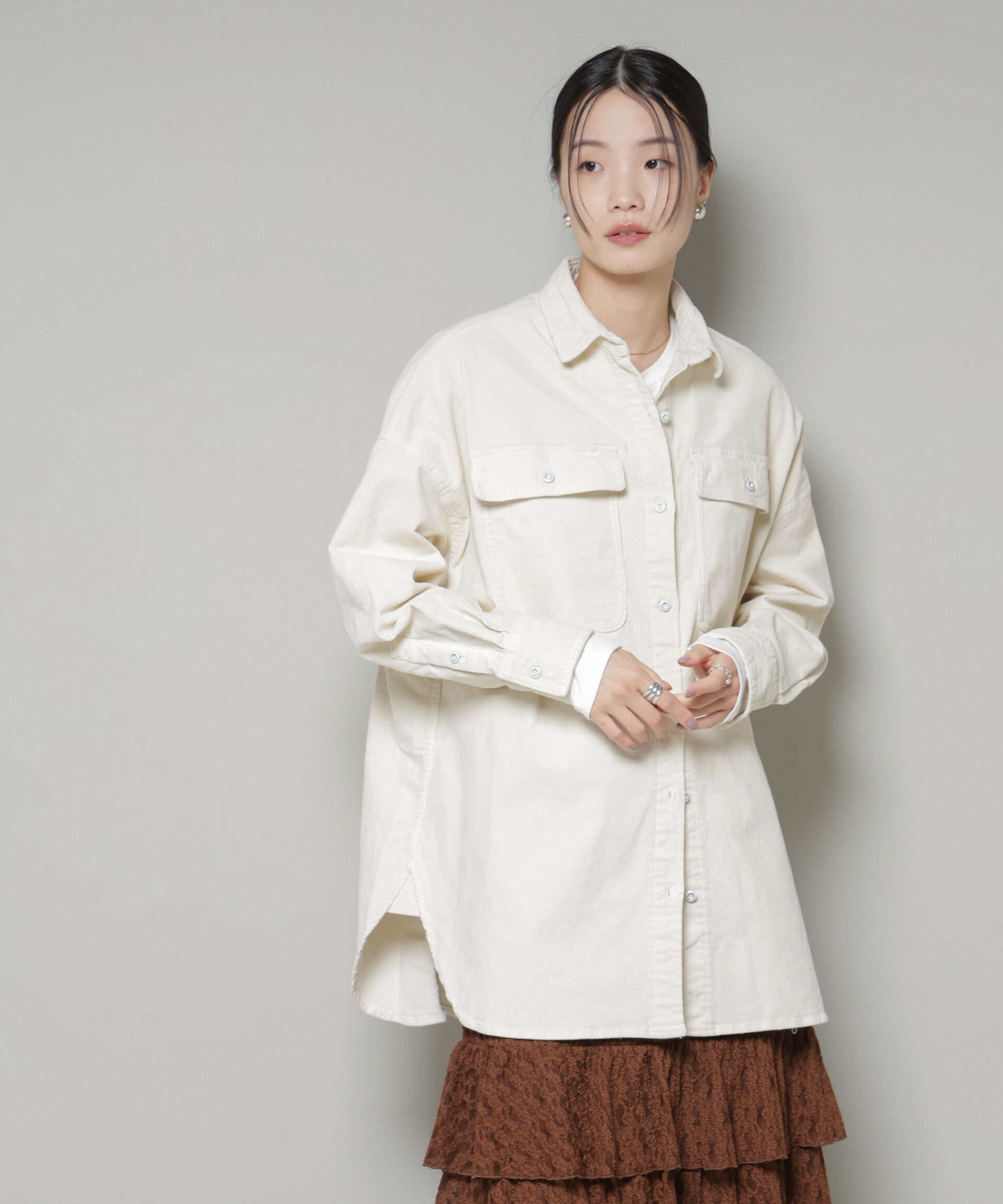 nano･universe「Healthy DENIM/Almond Corduroy」|シャツ・ブラウス|