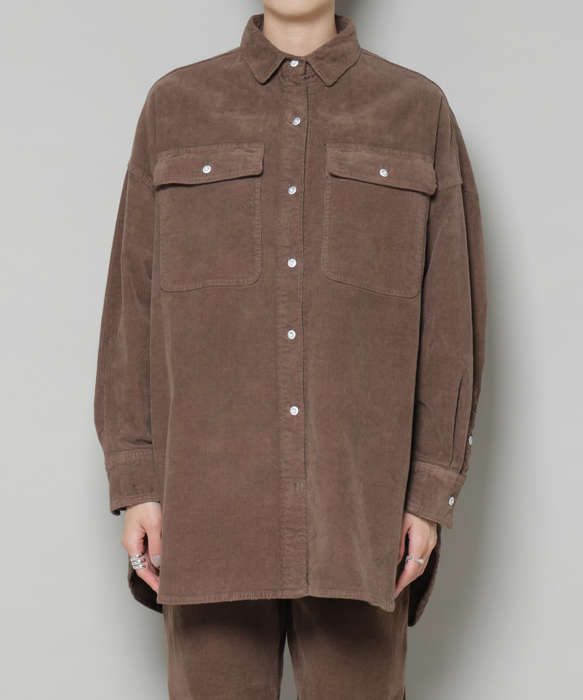 nano･universe「Healthy DENIM/Almond Corduroy」|シャツ・ブラウス|