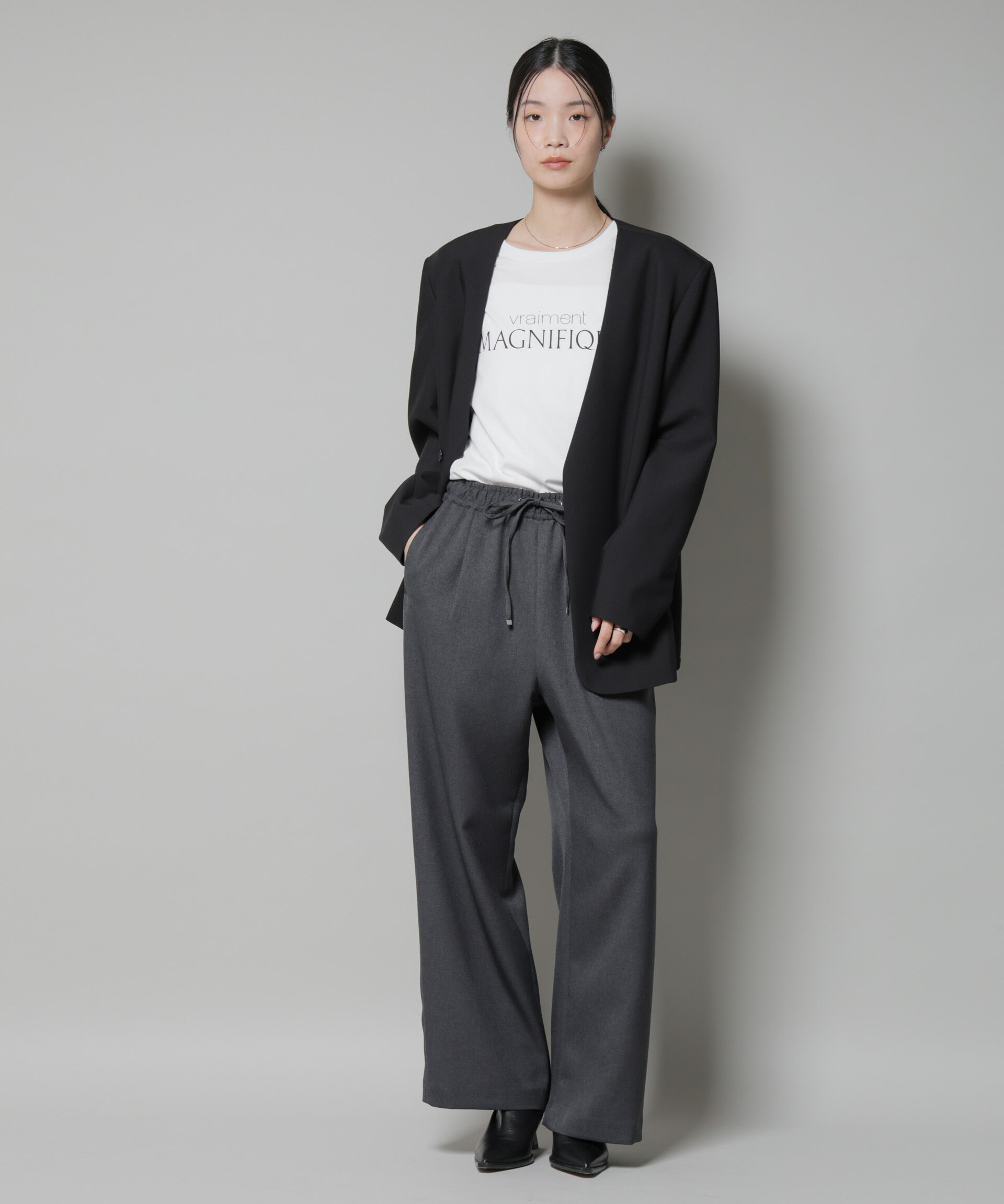 nano･universe「ｳｰﾙﾗｲｸﾎﾟﾘｴｽﾃﾙｻｲﾄﾞﾗｲﾝ切り替えﾄﾞﾛｽﾄﾊﾟﾝﾂ(」|チノ|