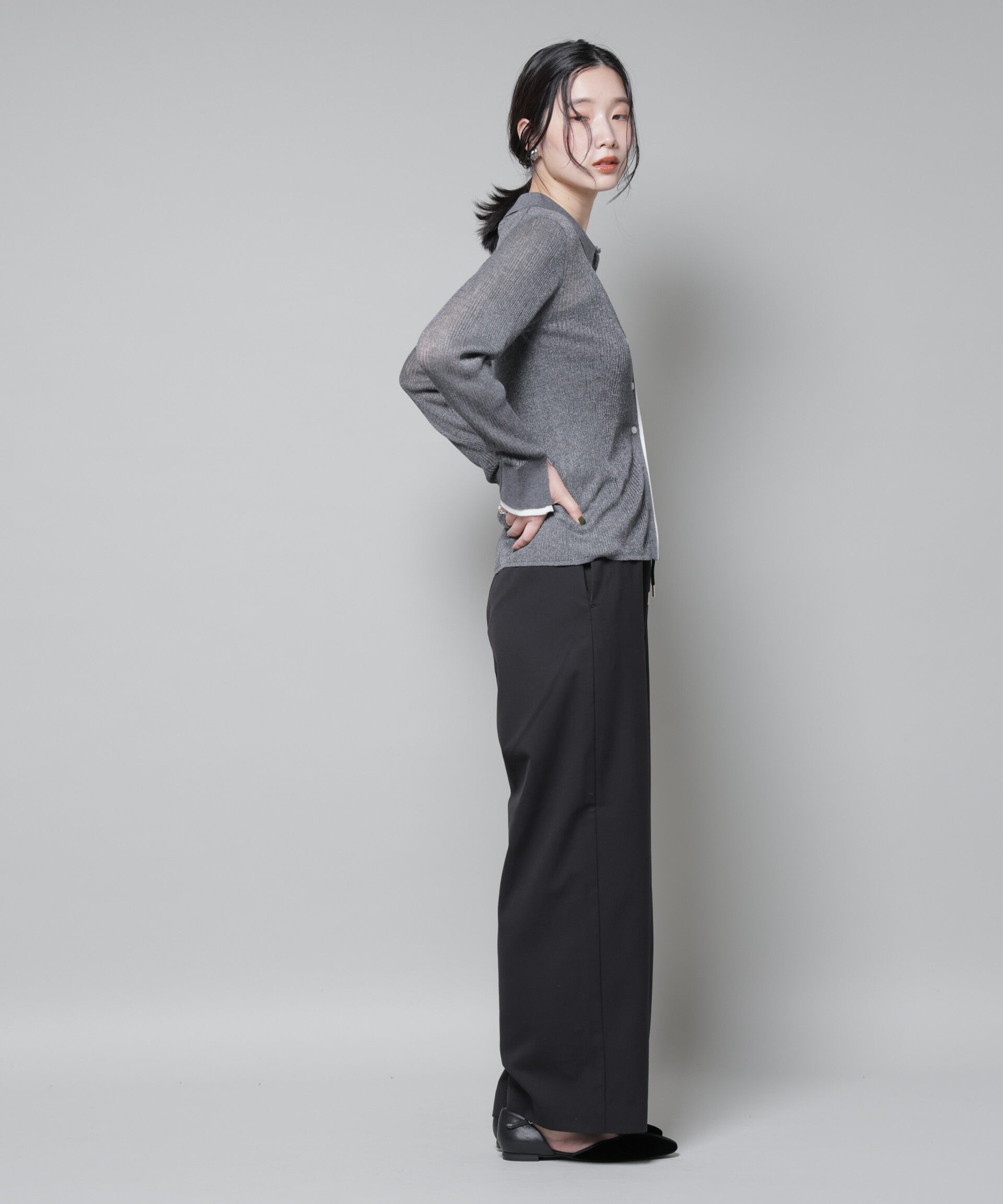 nano･universe「ファンクションダブルウエストイージーパンツ」|チノ|