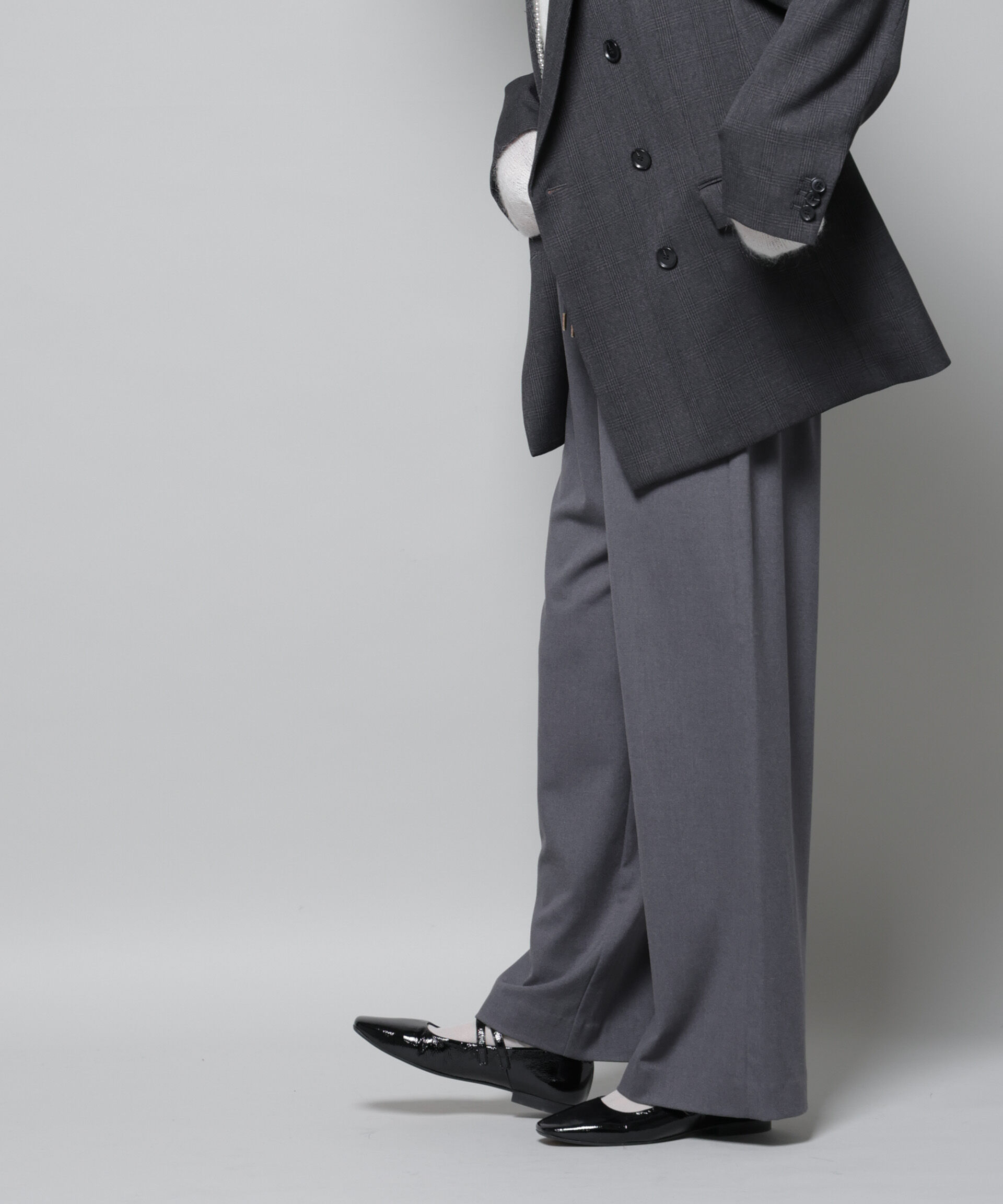 nano･universe「ファンクションダブルウエストイージーパンツ」|チノ|