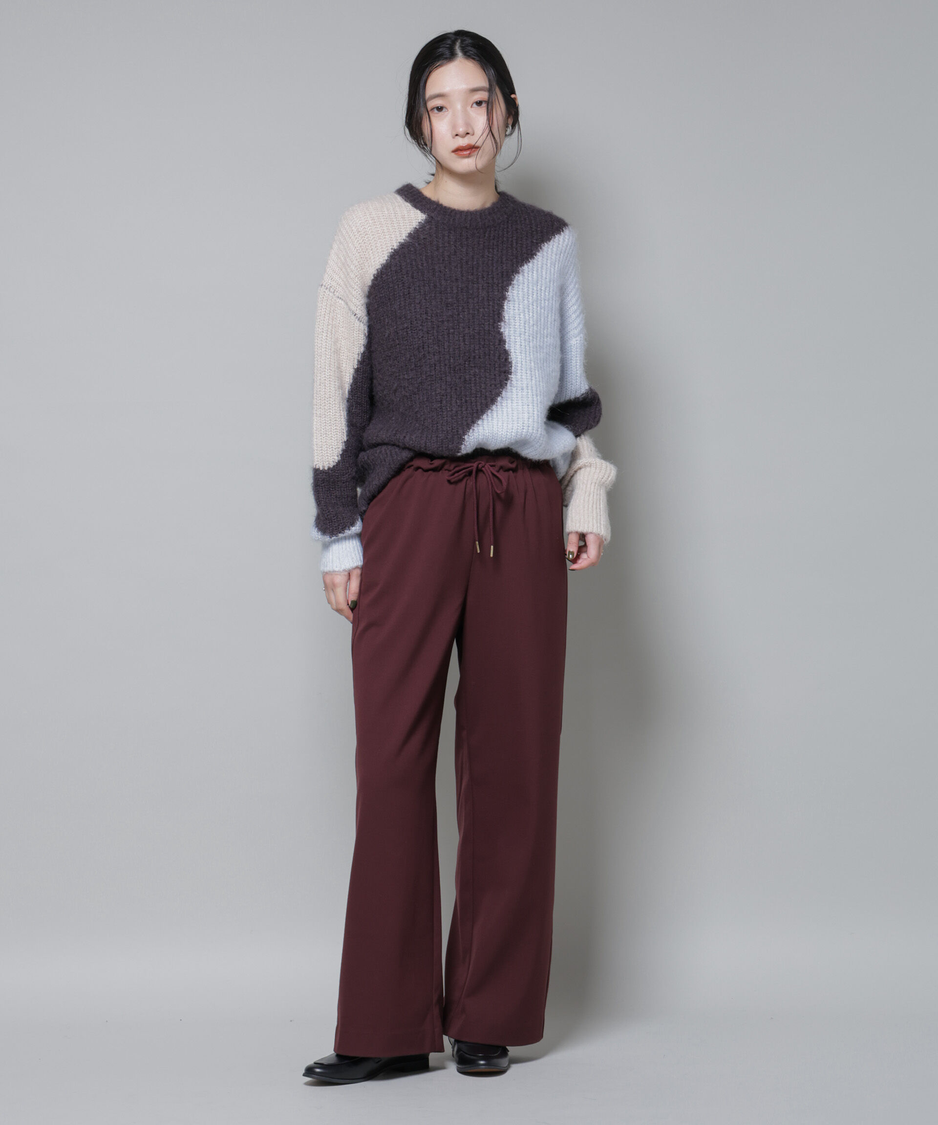 nano･universe「ファンクションダブルウエストイージーパンツ」|チノ|