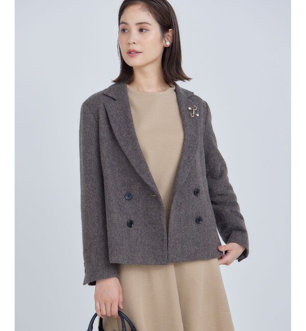 組曲「シックツイード ジャケット」|テーラードジャケット|ﾀﾞｰｸﾌﾞ