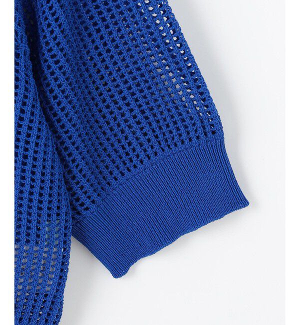 組曲「【前後着用可】メッシュ5分袖ニット カーディガン」|カーディガン|