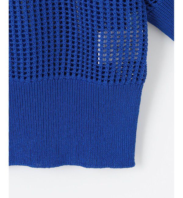 組曲「【前後着用可】メッシュ5分袖ニット カーディガン」|カーディガン|