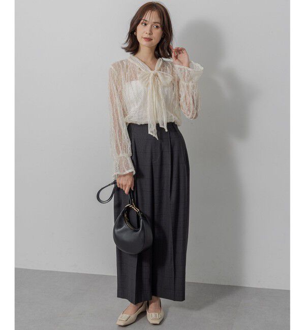 組曲「【前後着用可】チュールフリル ブラウス」|シャツ・ブラウス|