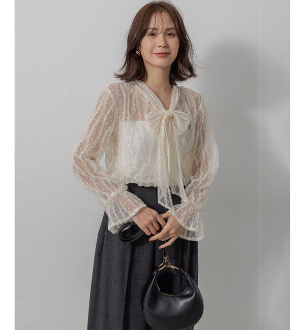 組曲「【前後着用可】チュールフリル ブラウス」|シャツ・ブラウス|