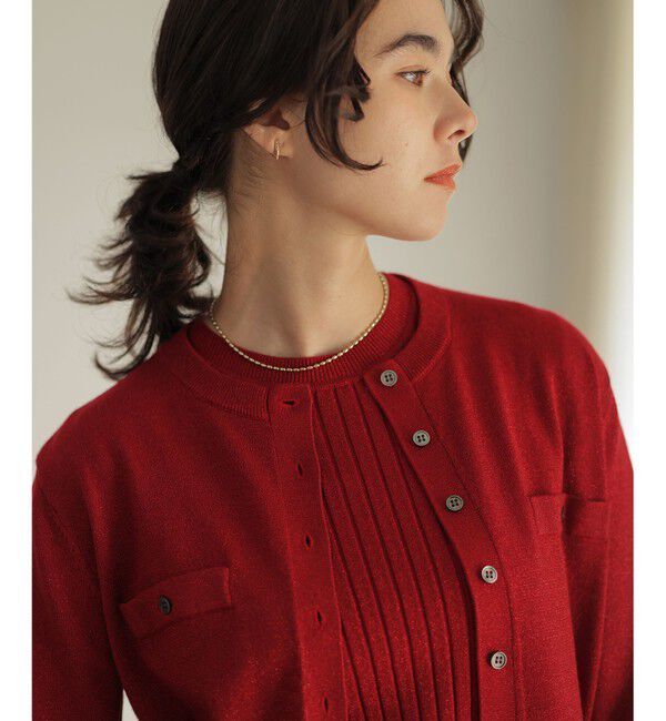 組曲「【ご好評につき追加販売 / 新色追加】ラメアンサンブル ニット」|カーディガン|