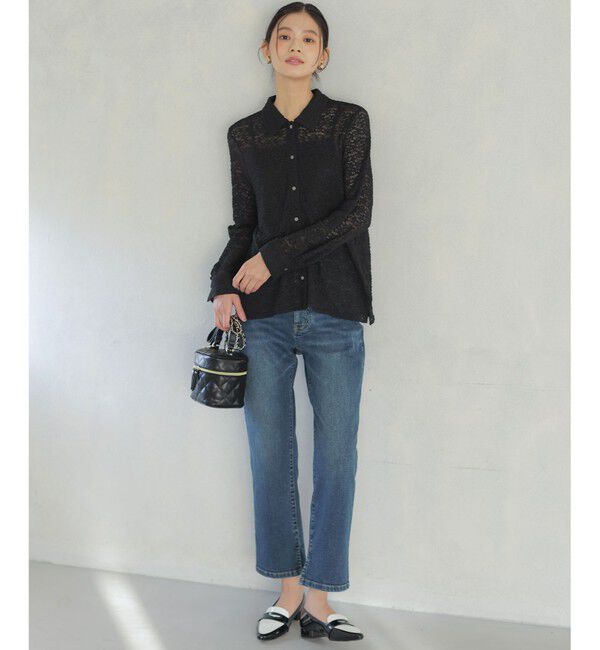 組曲「【WEB限定】フラワーチュールブラウスライク カットソー」|シャツ・ブラウス|