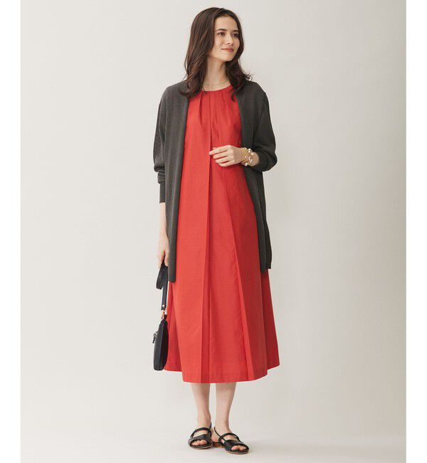 自由区「【洗える】ペーパーブレンドロング カーディガン」|カーディガン|