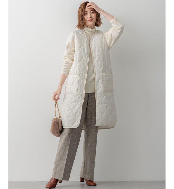 23区「【洗える】カシミヤブレンド ハイネック ニット」|ニット・セーター|