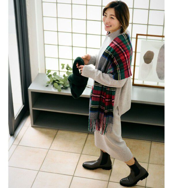 23区「【洗える】カシミヤブレンド ハイネック ニット」|ニット・セーター|