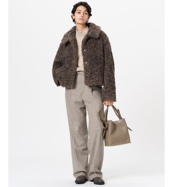 23区「【洗える】カシミヤブレンド ハイネック ニット」|ニット・セーター|