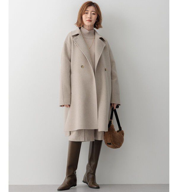 23区「【洗える】カシミヤブレンド ハイネック ニット」|ニット・セーター|