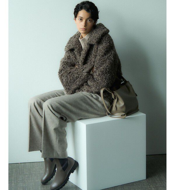 23区「【洗える】カシミヤブレンド ハイネック ニット」|ニット・セーター|