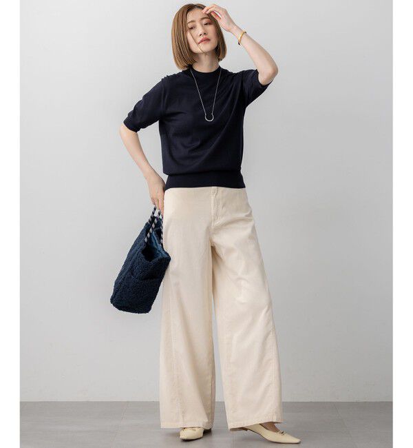 23区「【滝沢眞規子さん着用/洗える】コットン コーデュロイ ワイド パンツ」|その他|