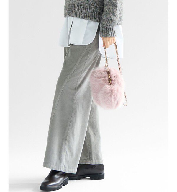 23区「【滝沢眞規子さん着用/洗える】コットン コーデュロイ ワイド パンツ」|その他|ﾗｲﾄｸﾞﾚ