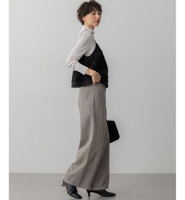 23区「【滝沢眞規子さん着用/洗える】コットン コーデュロイ ワイド パンツ」|その他|