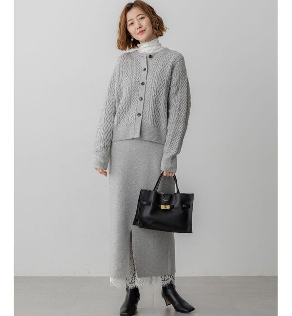 23区「【VERY掲載/洗える】カシミヤブレンド Iライン ニットスカート」|スカート|