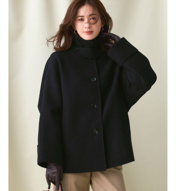 23区「【VERY掲載】MANTECOPure リバー ステンカラーコート」|ステンカラーコート|ブラック系