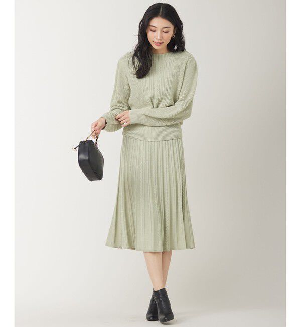 ANY SIS「【セットアップ対応】スフレケーブルニット スカート」|スカート|