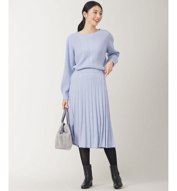 ANY SIS「【セットアップ対応】スフレケーブルニット スカート」|スカート|