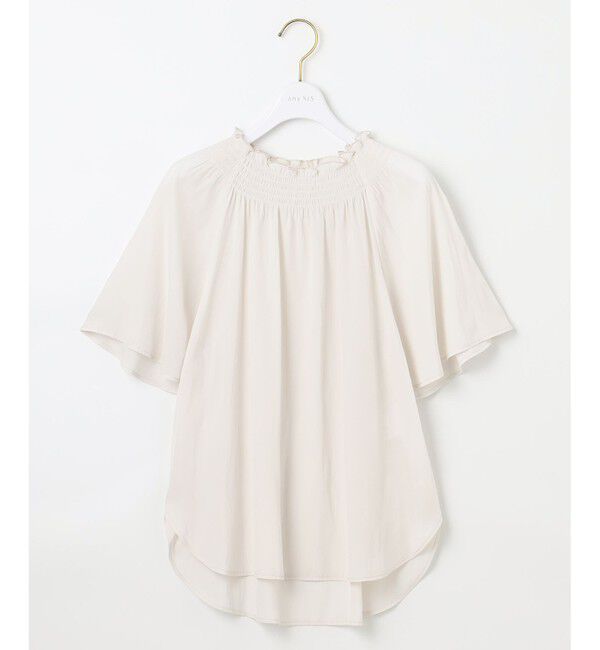 any SiS「【洗える】カッセンシャーリング ブラウス」|シャツ・ブラウス|