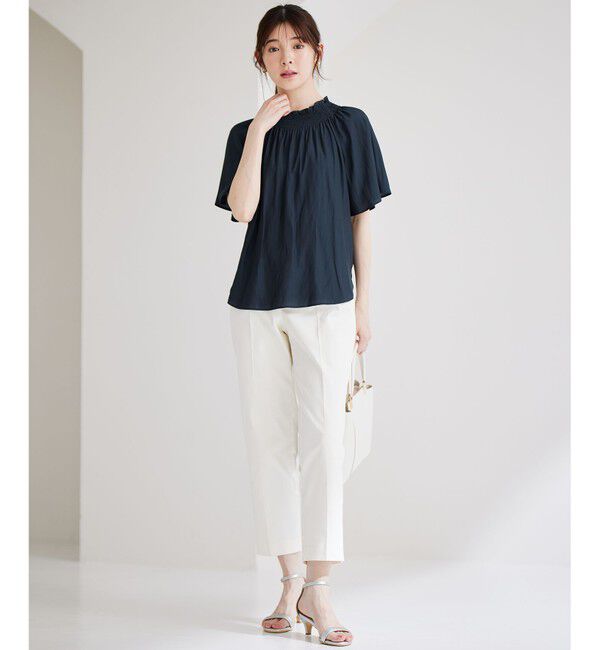 any SiS「【洗える】カッセンシャーリング ブラウス」|シャツ・ブラウス|