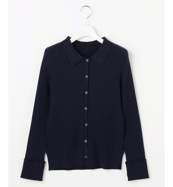 ANY SIS「CICA加工 襟デザイン ニット」|ニット・セーター|