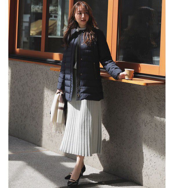 ANY SIS「CICA加工 ニット フレア スカート」|スカート|