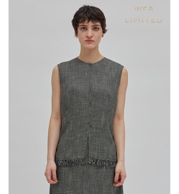 BEIGE,「【洗える】CANNET / ノースリーブブラウス」|シャツ・ブラウス|Monotone