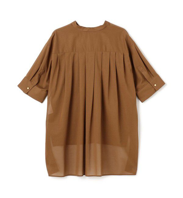 BEIGE,「【洗える・Oggi 10月号掲載】BAC / コットンビックポケットスタンドカラーシャツ」|シャツ・ブラウス|