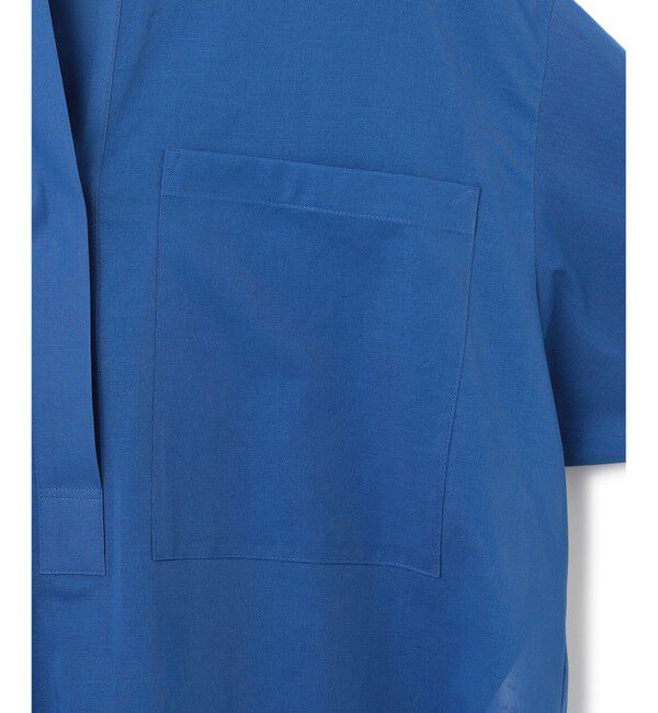 BEIGE,「【洗える・Oggi 10月号掲載】BAC / コットンビックポケットスタンドカラーシャツ」|シャツ・ブラウス|