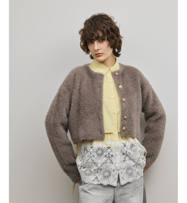 Diagram「フェザーショートニットカーディガン」|カーディガン|