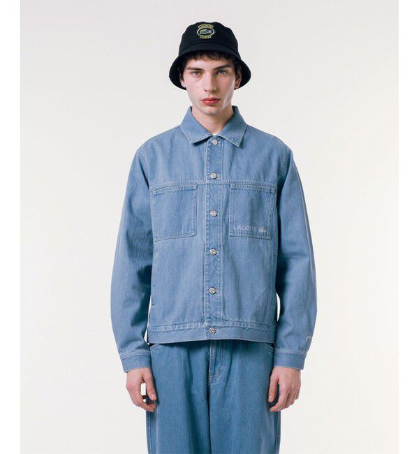 LACOSTE「ボックスデニムジャケット」|デニムジャケット|