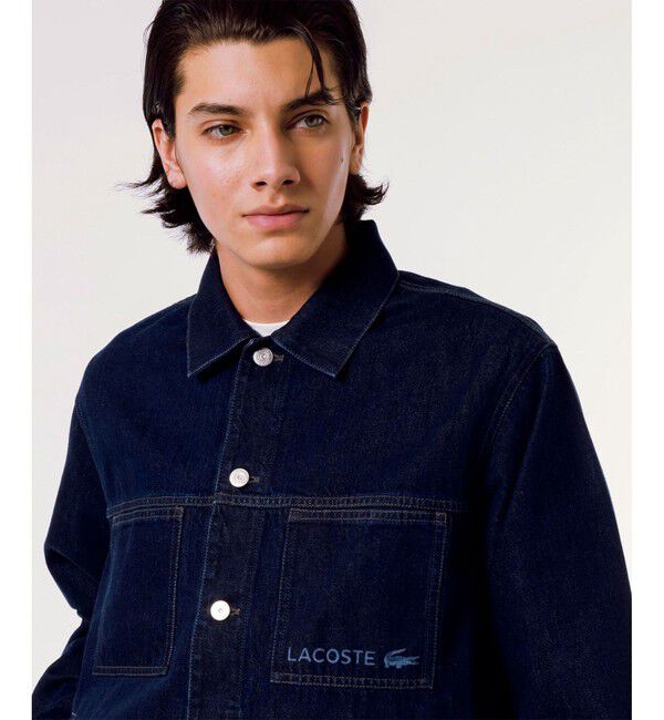LACOSTE「ボックスデニムジャケット」|デニムジャケット|