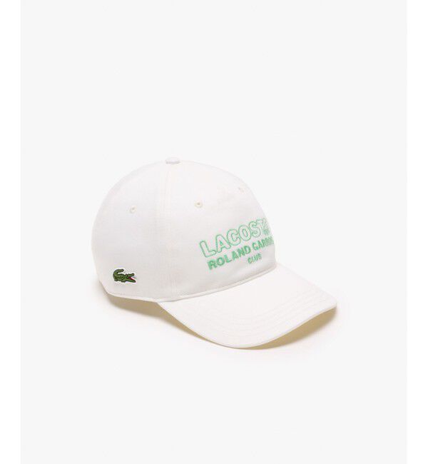 LACOSTE「ローラン・ギャロスコラボ アンパイアキャップ」|キャップ・キャスケット|ホワイト