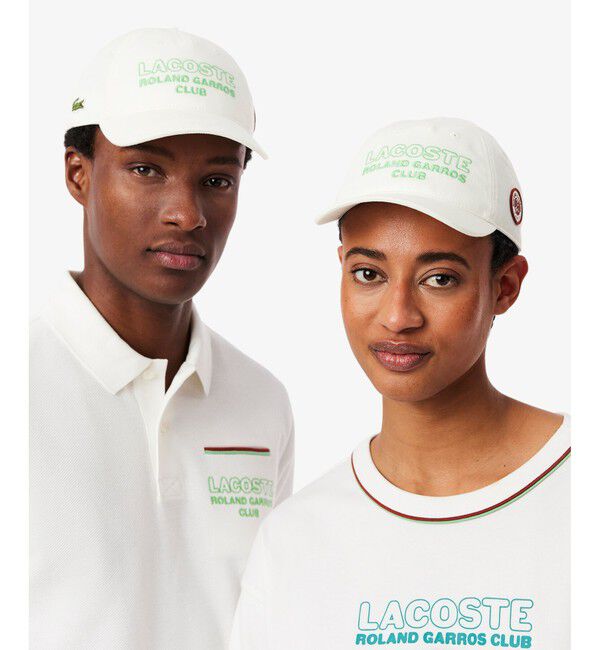 LACOSTE「ローラン・ギャロスコラボ アンパイアキャップ」|キャップ・キャスケット|